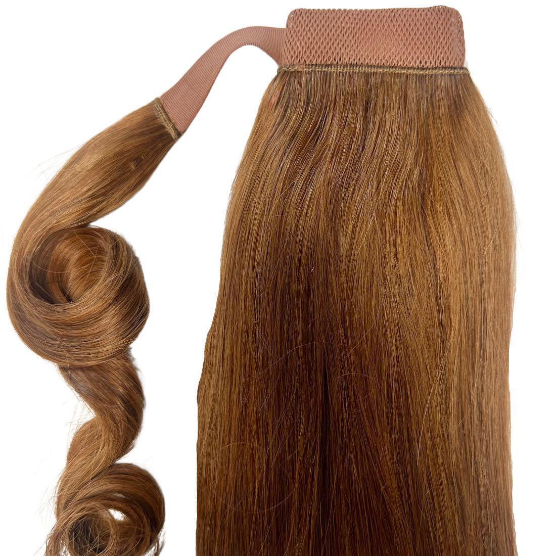 Auburn 100% Human Hair Ponytail Extension