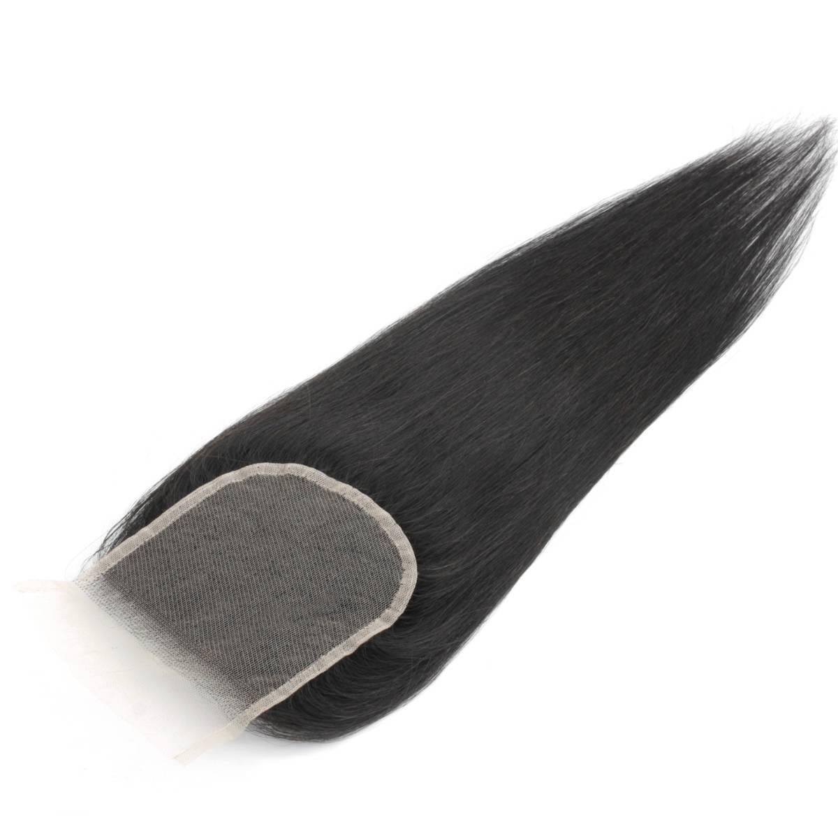 Brazilian Silky Straight 4x4 Transparent Lace Human Hair Closure