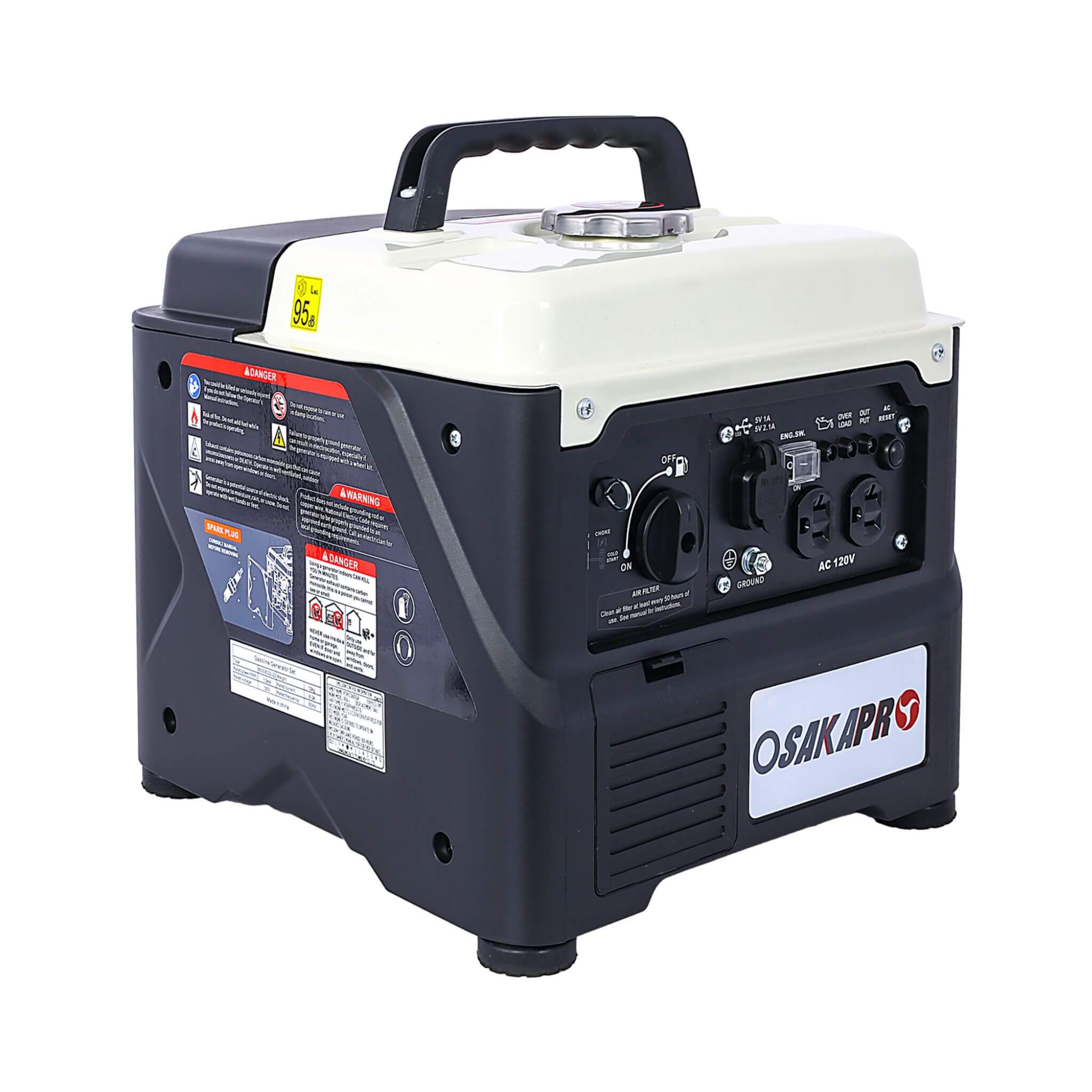Heavy Duty 1200W Ultra-Quiet Portable Gas engine Inverter Generator (SAK54675)