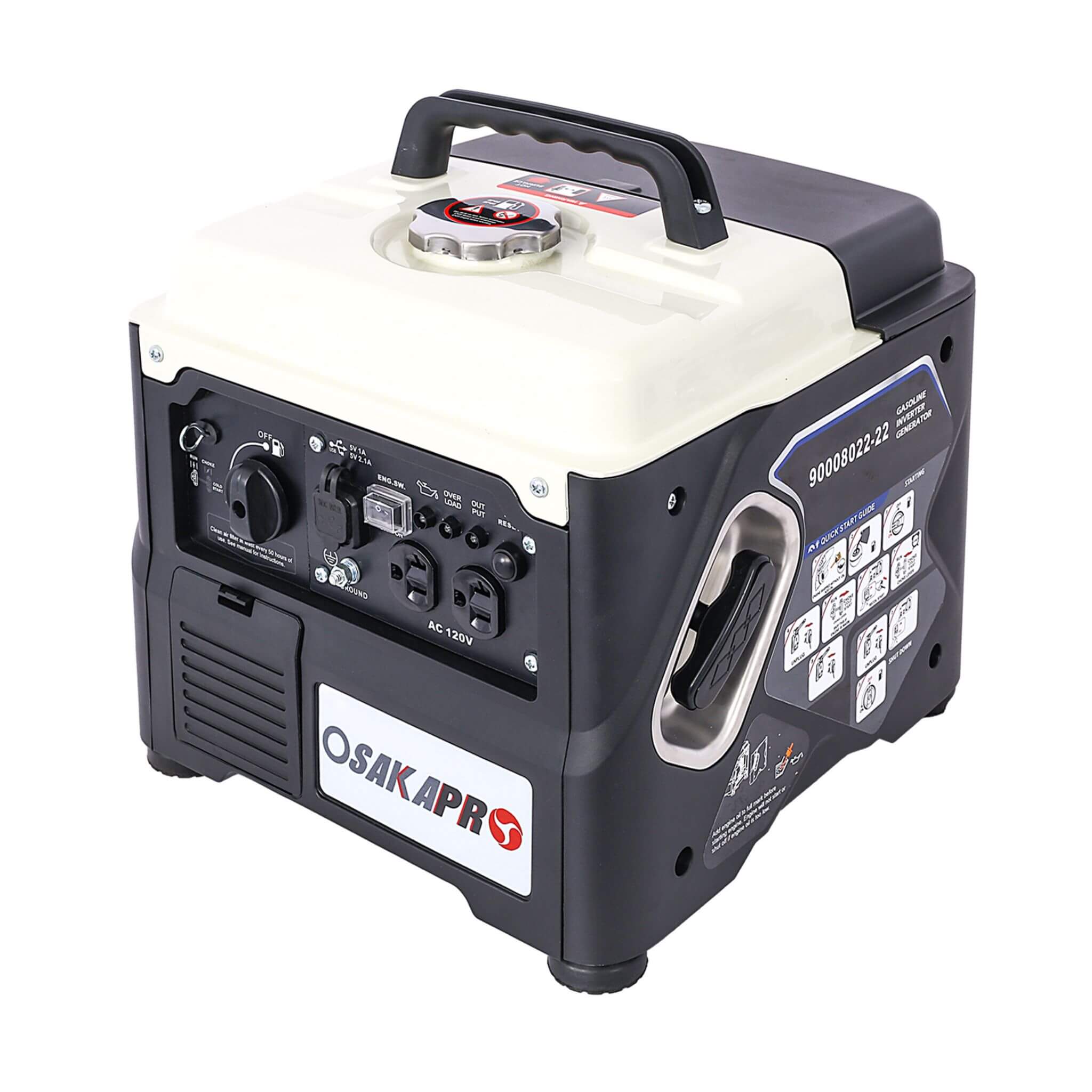 Heavy Duty 1200W Ultra-Quiet Portable Gas engine Inverter Generator (SAK54675)