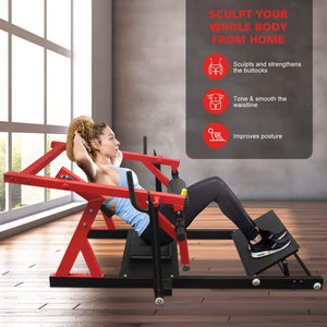 Heavy Duty Hip Thrust Bridge Exercise Machine With Weight Holders (SAK72833)