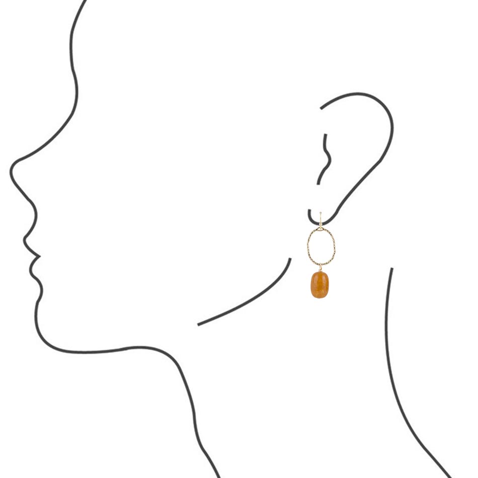 Honey Jades Drops Earrings