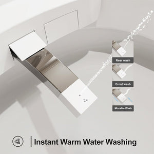 HRW Luxury Automatic Tankless Smart Toilet With Built-In Bidet And Heated Seat (95742613)