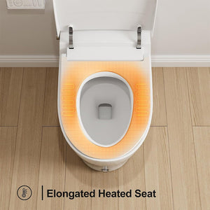 HRW Luxury Automatic Tankless Smart Toilet With Built-In Bidet And Heated Seat (95742613)