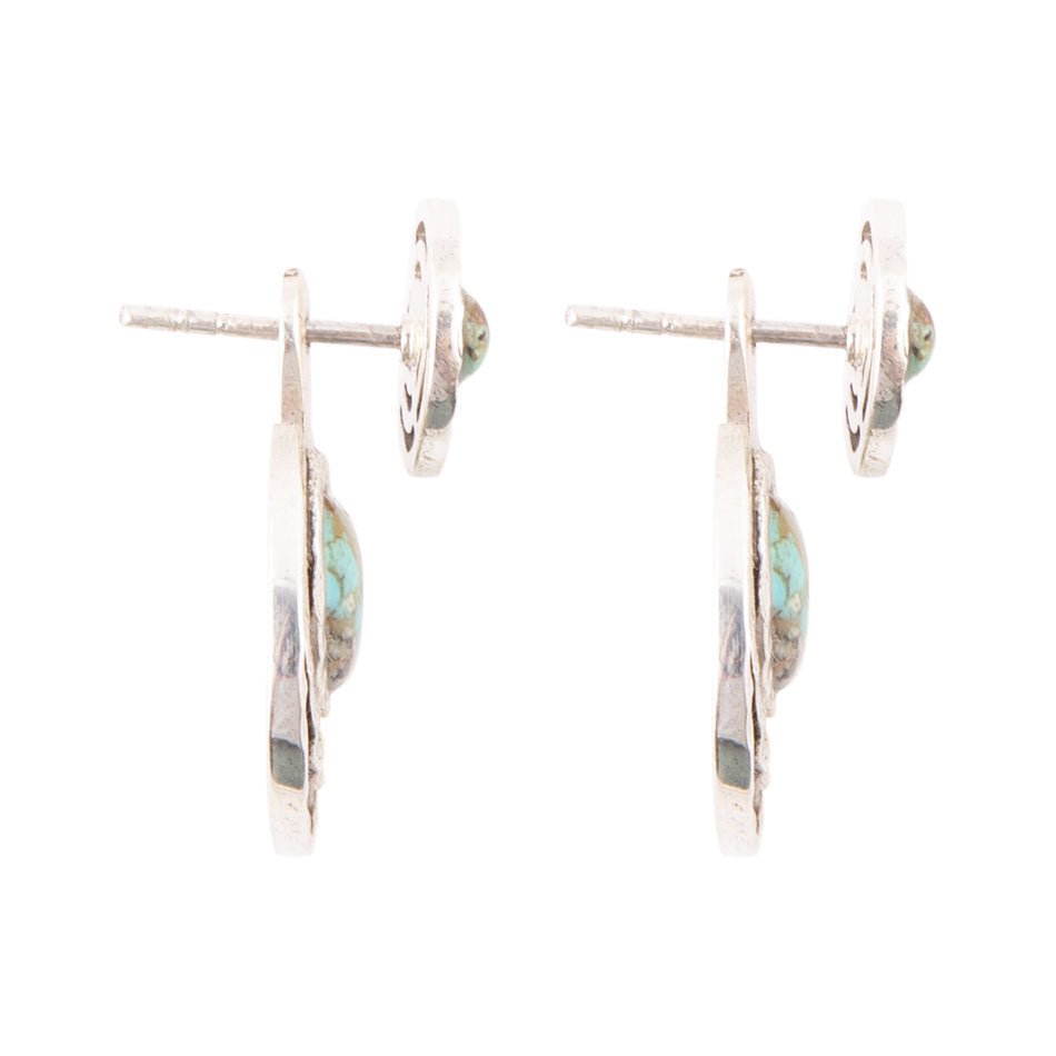 Hypnosis Turquoise and Sterling Silver Earrings