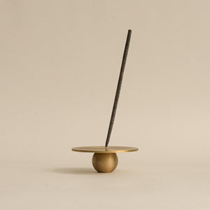 Orb Brass Incense Holder