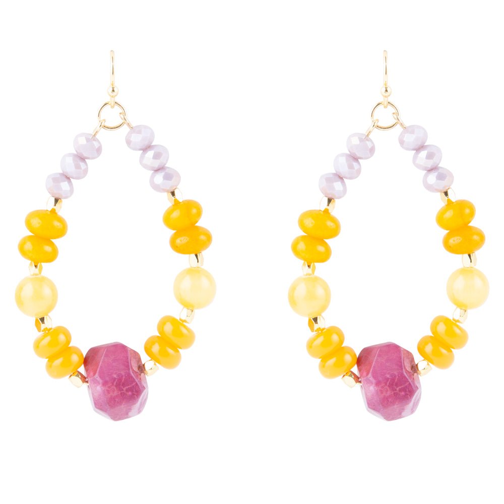 Iris Lilac Jade Earrings