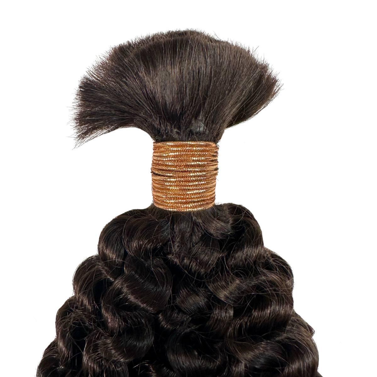 Kinky Curly Bulk 100% Human Braiding Hair