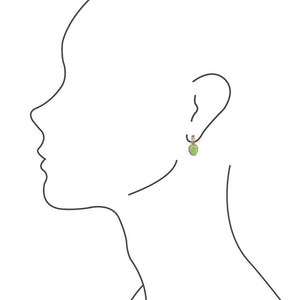 Lime Turquoise Post Earrings