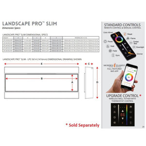 Modern Flames Landscape Pro Slim 44" Built-In Linear Electric Fireplace [LPS-4414V2] (SAK18695)