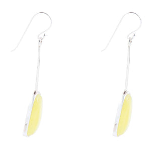Madeleine Yellow Jade and Sterling Silver Earrings