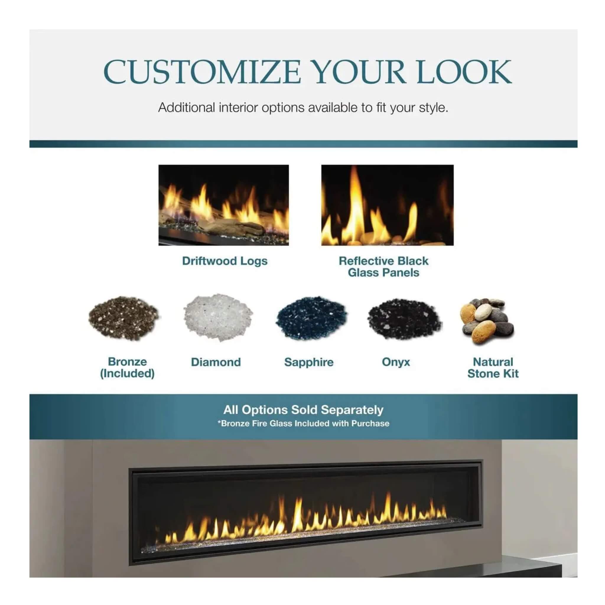Majestic Echelon II 48" See-Through Direct Vent Fireplace [ECHEL48STIN-C] (SAK69284)
