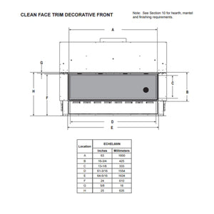 Majestic Echelon II 60" Linear Direct Vent Fireplace [ECHEL60IN-C] (SAK57214)