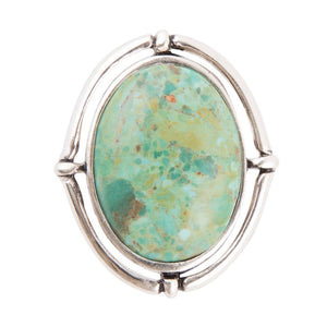 Make a Statement Blue Turquoise and Sterling Silver Ring