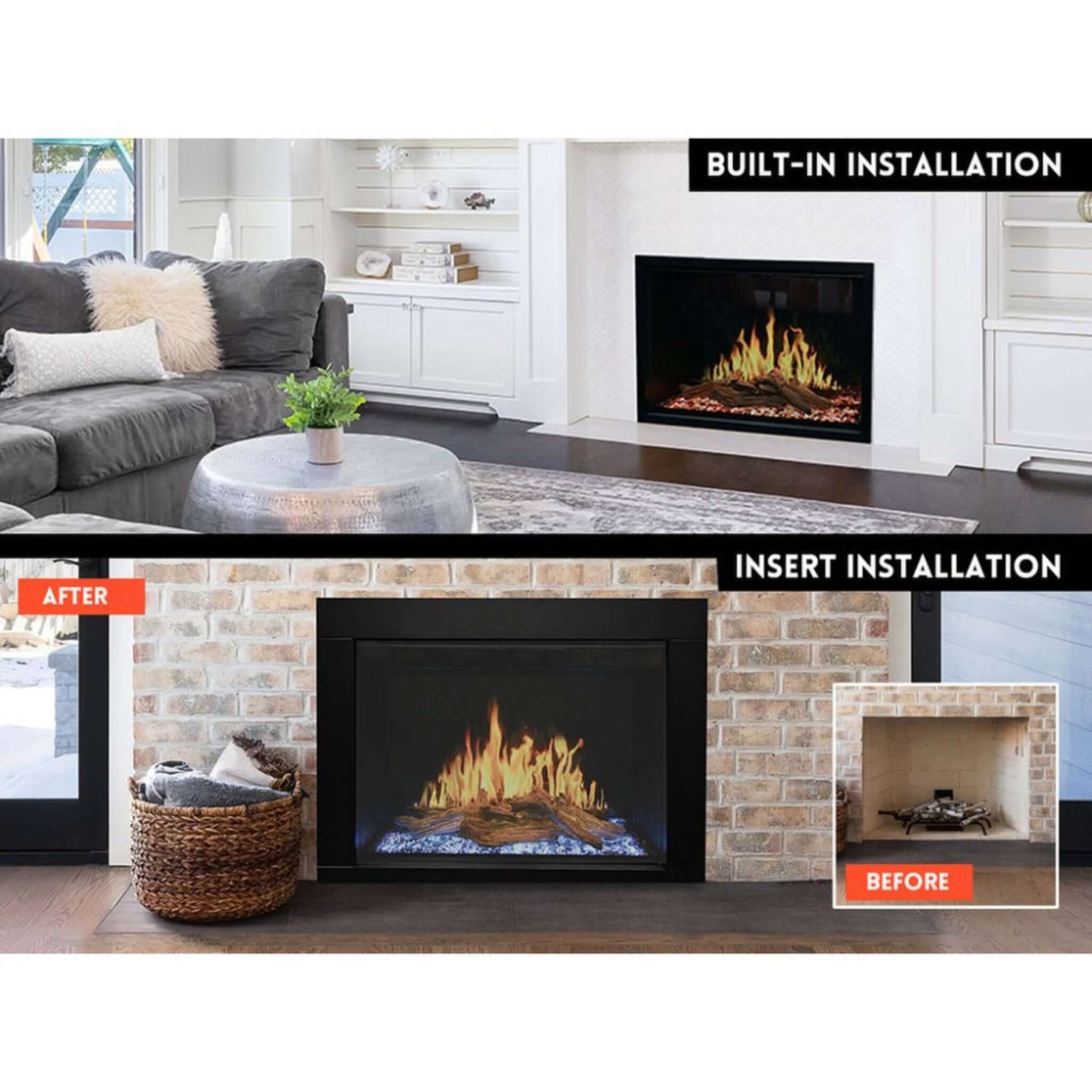 Modern Flames Orion Traditional 42" Heliovision Electric Fireplace [OR42-TRAD] (SAK83765)