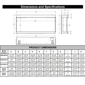 Modern Flames Orion Multi 76" Heliovision Built-In Electric Fireplace [OR76-MULTI] (SAK93726)