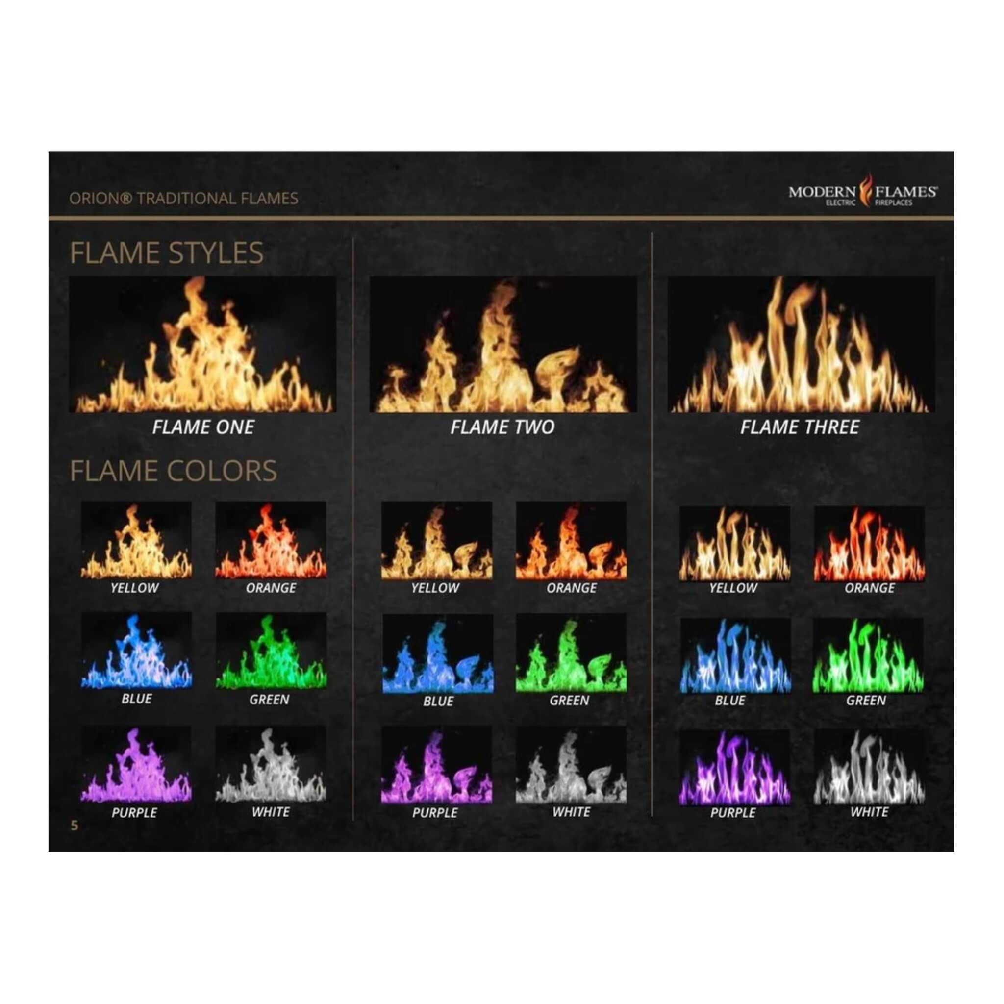 Modern Flames Orion Traditional 42" Heliovision Electric Fireplace [OR42-TRAD] (SAK83765)