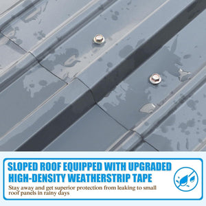 [20x20FT] MPT Extra Large Premium Heavy Duty Outdoor Metal Carport Shelter (SAK97425)