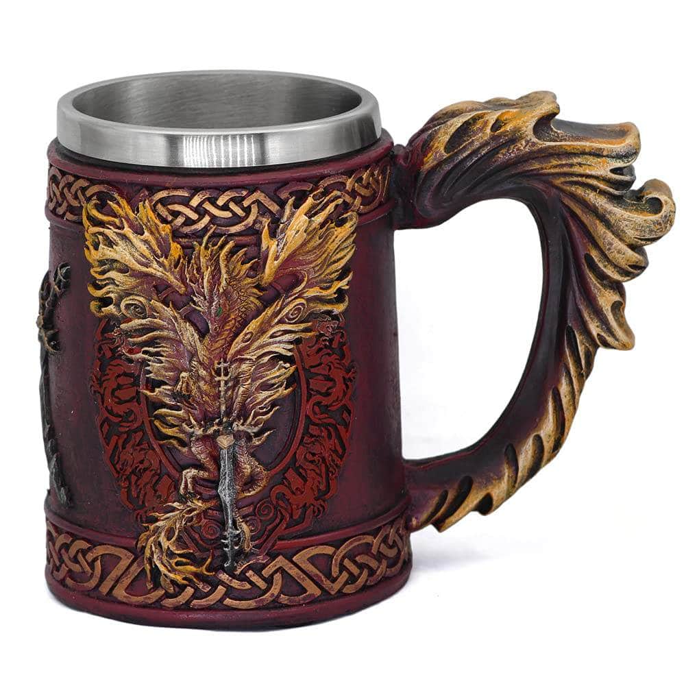 Ancient Treasures' Vikings Hydra Dragon Drinking Mug Tankard