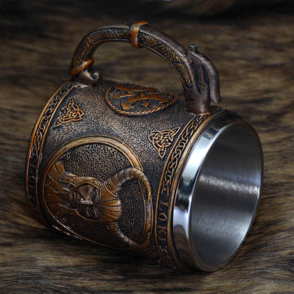Viking Nordic Loki Stainless Steel Drinking Mug
