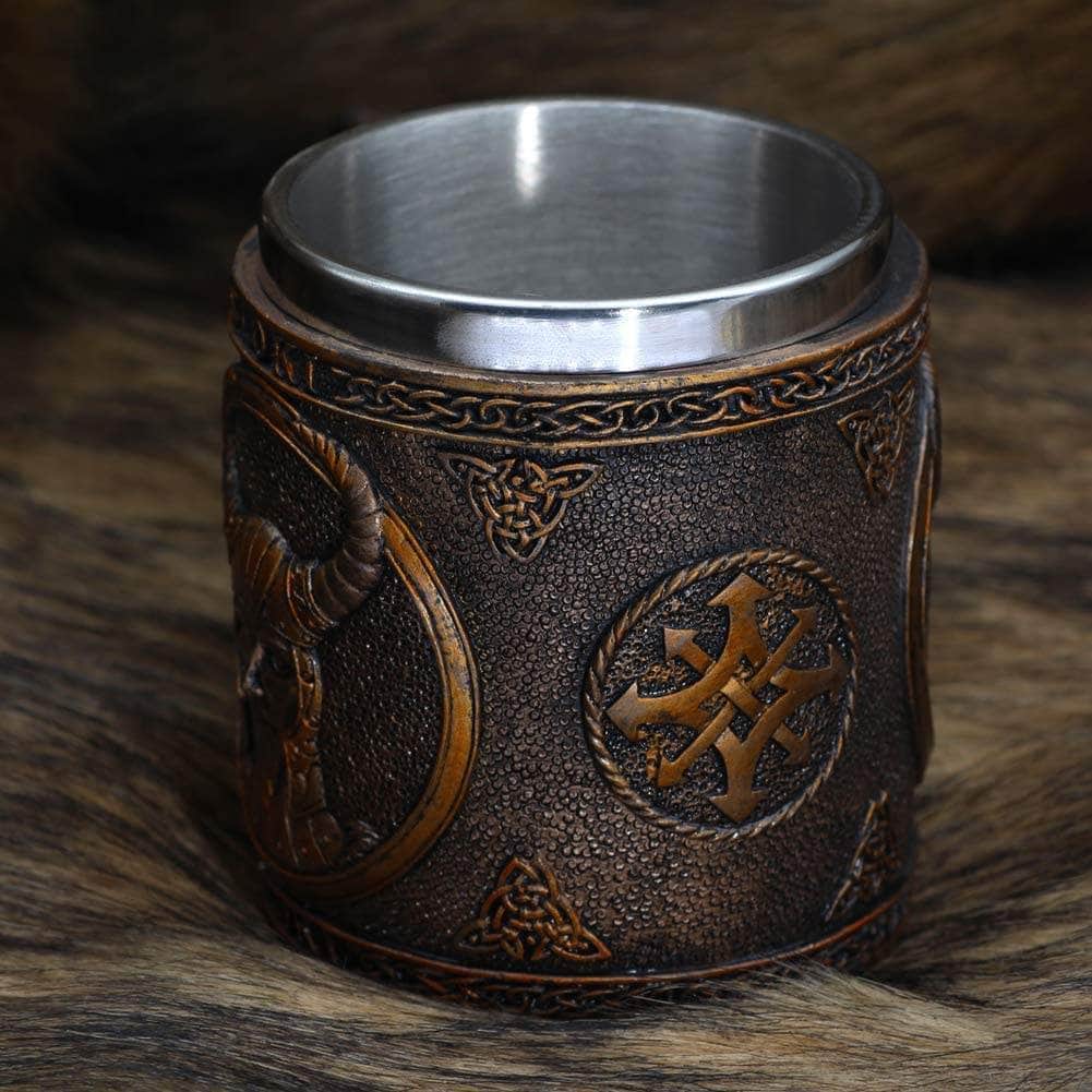 Viking Nordic Loki Stainless Steel Drinking Mug