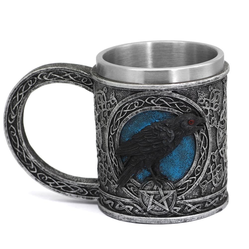 Viking Odin Raven Stainless Steel Mug