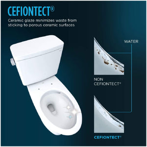 [MW4464726CEMFGN#01] TOTO Aquia IV Dual Flush Elongated Universal Height Toilet With Washlet S7 Bidet Seat (SAK53982)