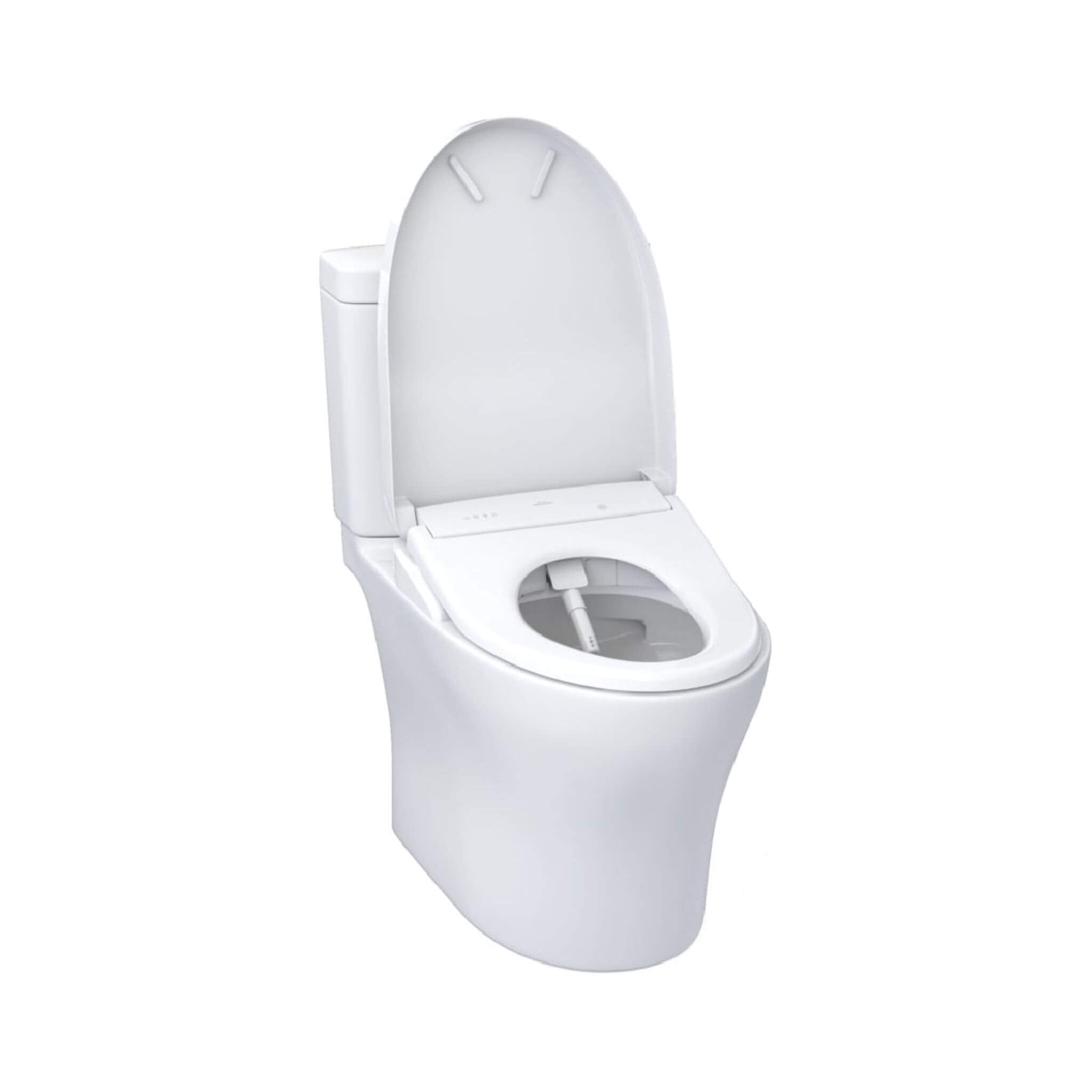 [MW4464726CEMFGN#01] TOTO Aquia IV Dual Flush Elongated Universal Height Toilet With Washlet S7 Bidet Seat (SAK53982)