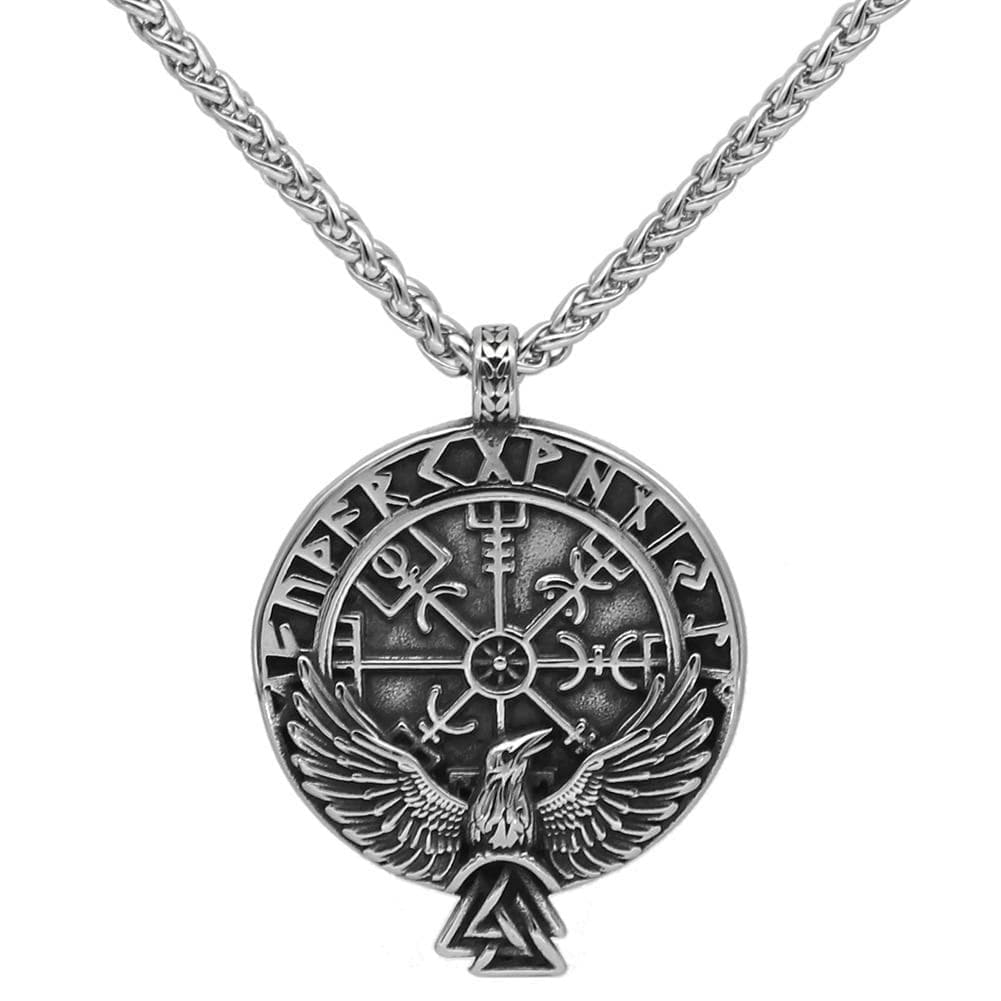 Vikings Vegvisir Stainless Steel Chain Necklace