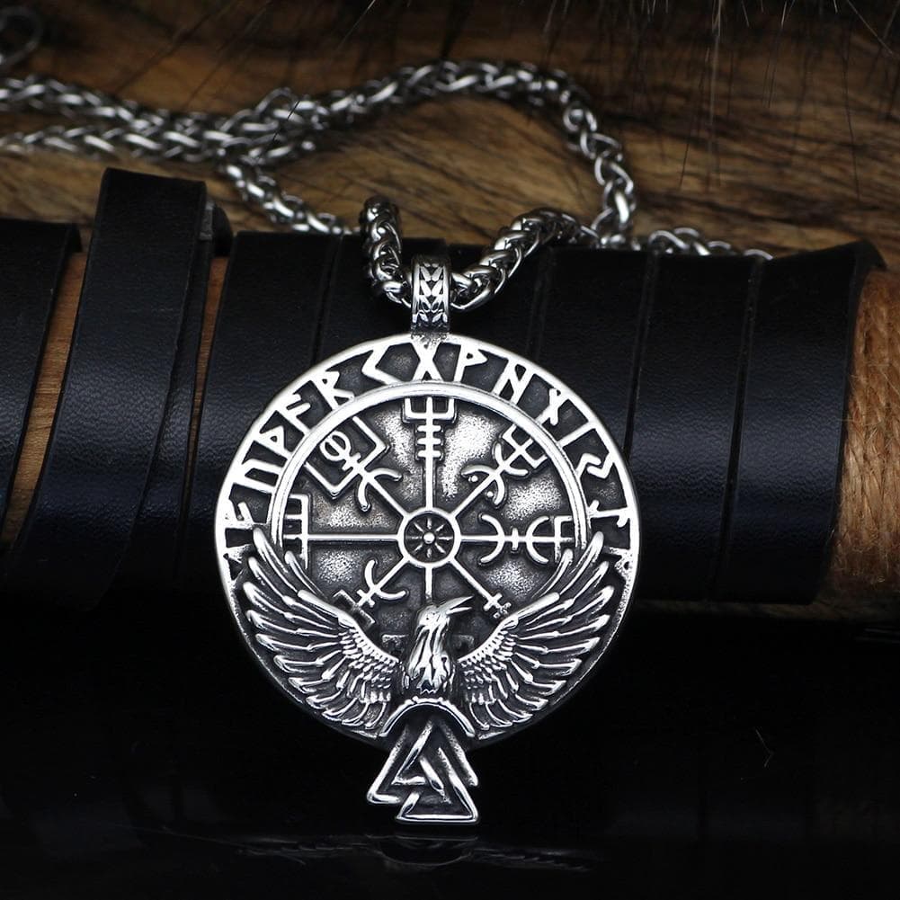 Vikings Vegvisir Stainless Steel Chain Necklace