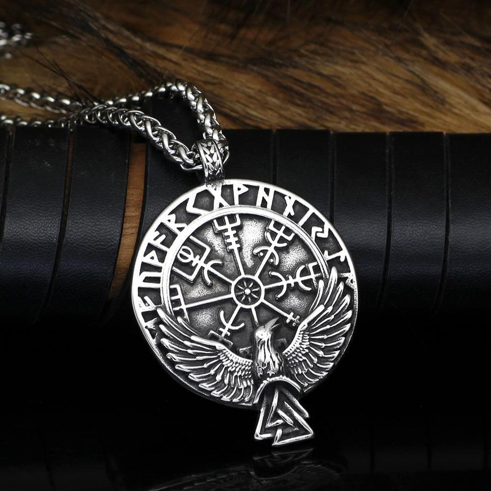 Vikings Vegvisir Stainless Steel Chain Necklace