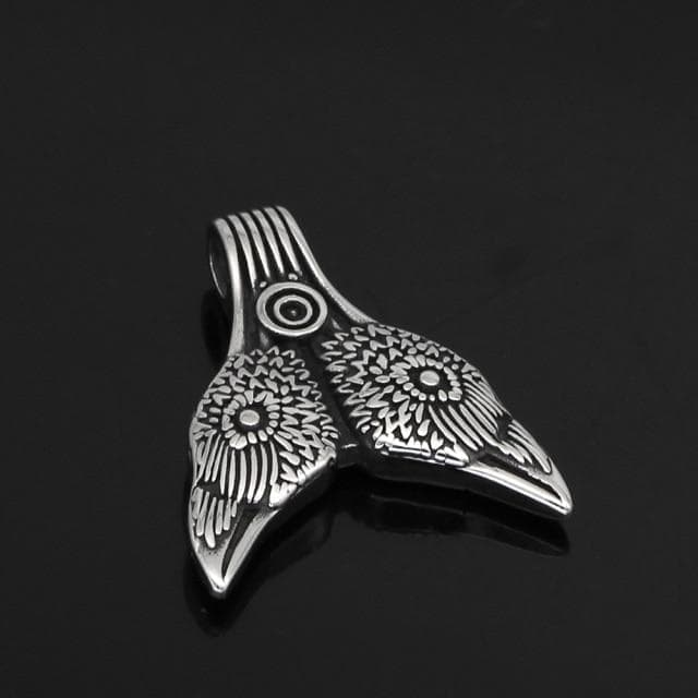 Vikings Nordic Raven Stainless Steel Necklace