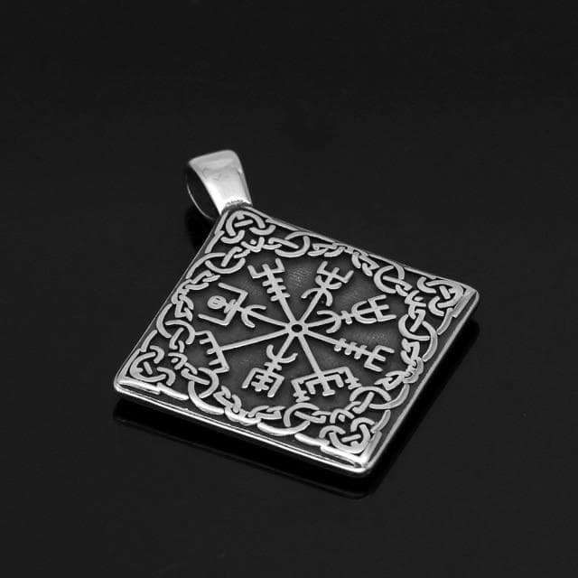 Vikings Nordic Vegvisir Stainless Steel Necklace