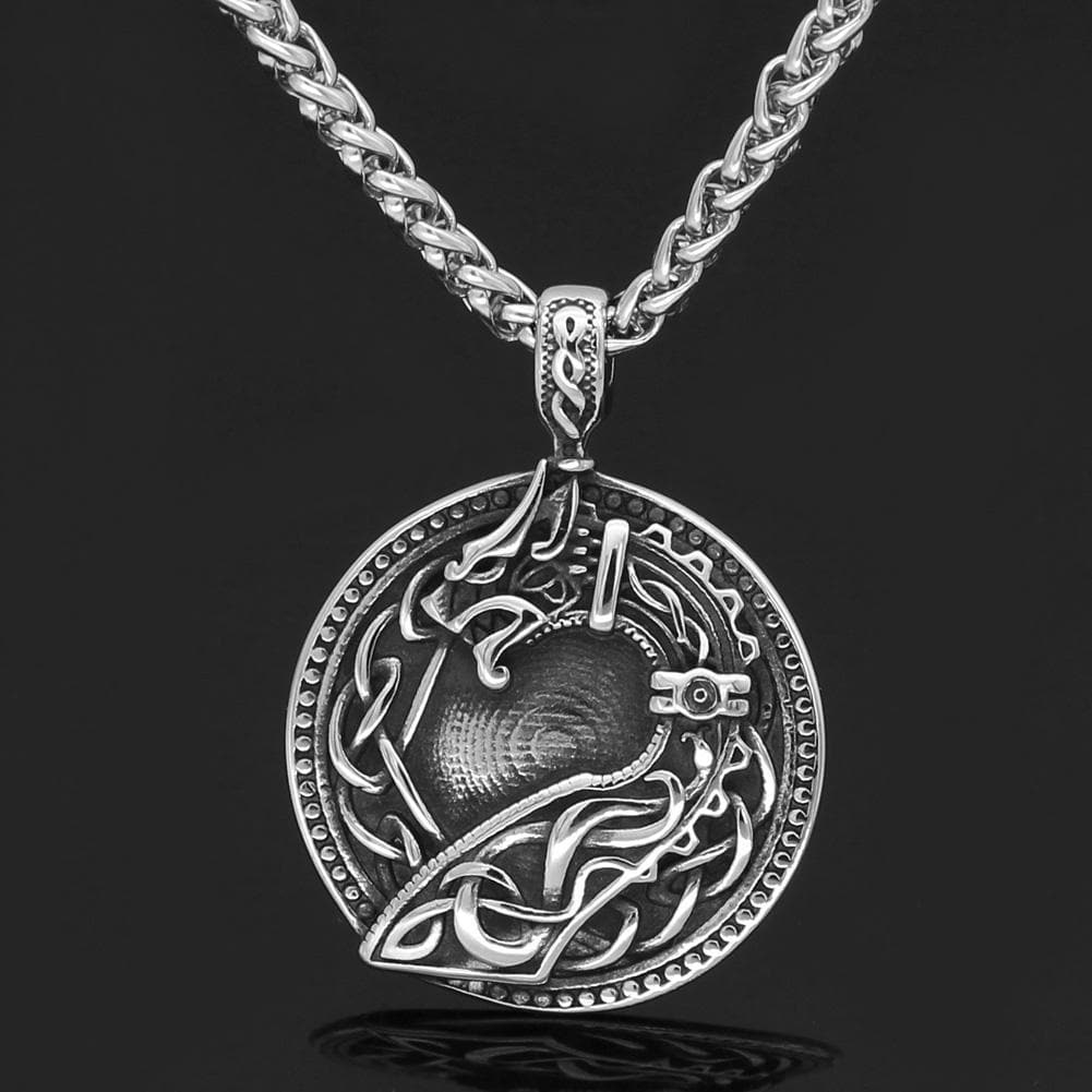 Vikings Dragon Stainless Steel Necklace