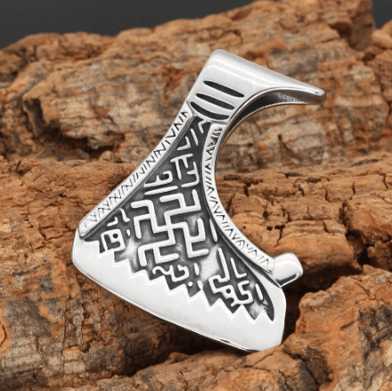 Vikings Talisman Ax Stainless Steel Pendant Necklace