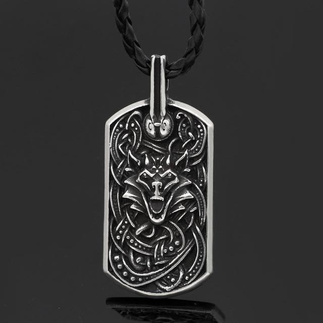 Vikings Fenrir Marine Grade Stainless Steel Pendant Necklace