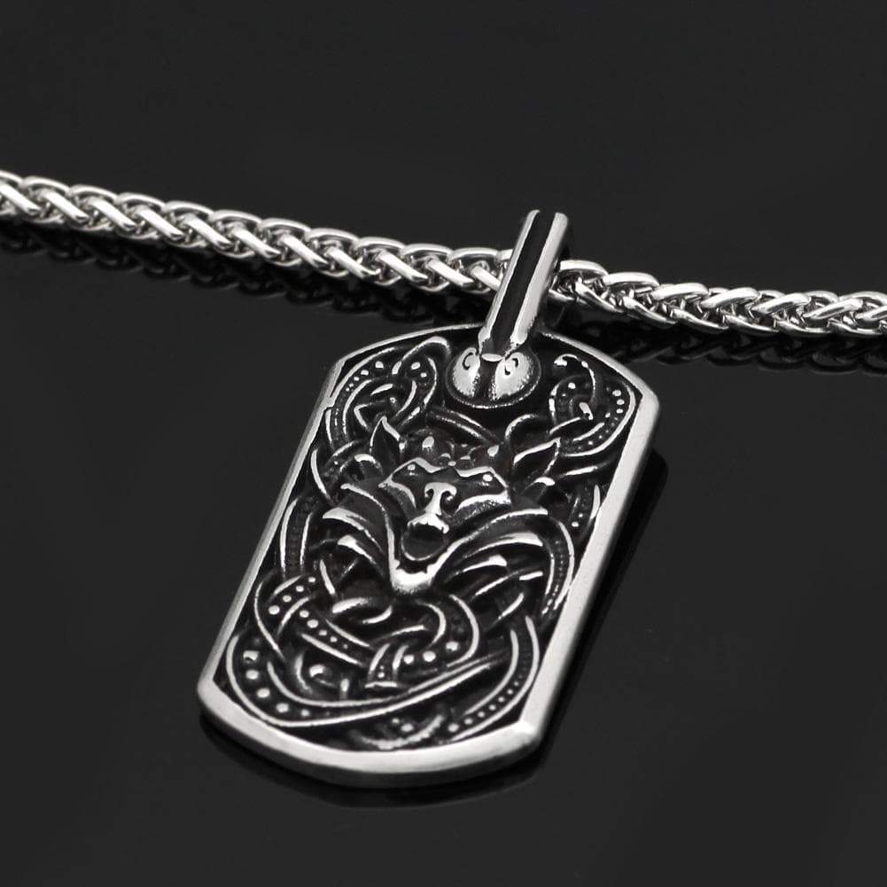 Vikings Fenrir Marine Grade Stainless Steel Pendant Necklace