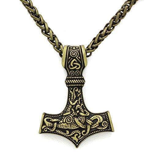 Vikings Mjolnir Stainless Steel Pendant Necklace