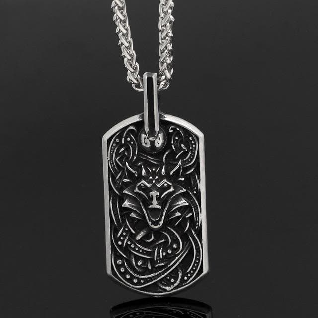 Vikings Fenrir Marine Grade Stainless Steel Pendant Necklace