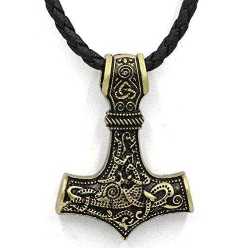 Vikings Mjolnir Stainless Steel Pendant Necklace