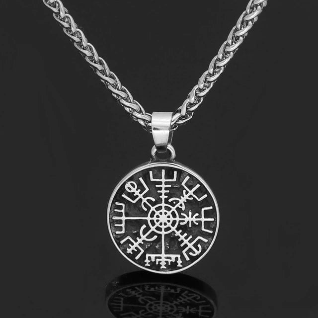 Vikings Helm of Awe Stainless Steel Necklace