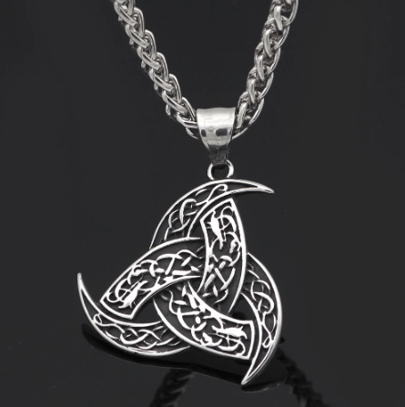 Vikings Odin's Horn Stainless Steel Pendant Necklace