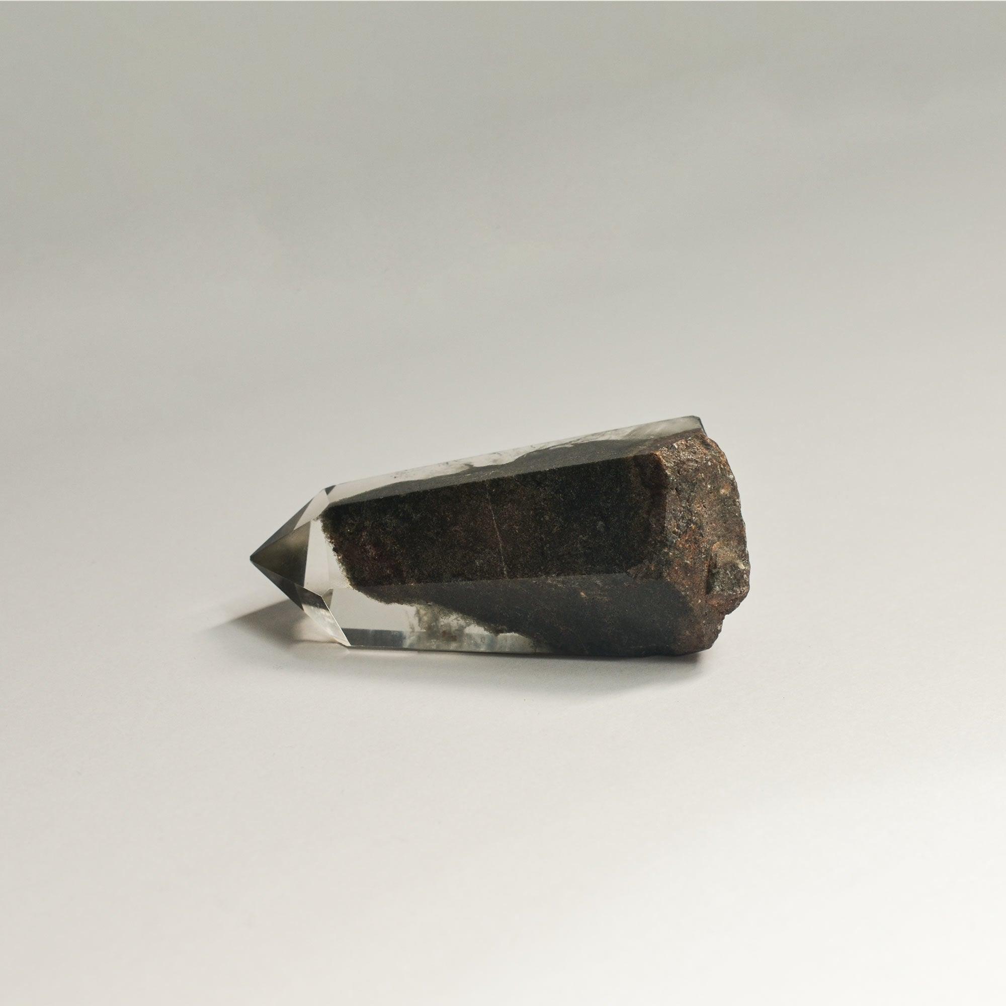Hematite Phantom Quartz Crystal Tower | Tall