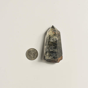 Hematite Phantom Quartz Crystal Tower | Tall