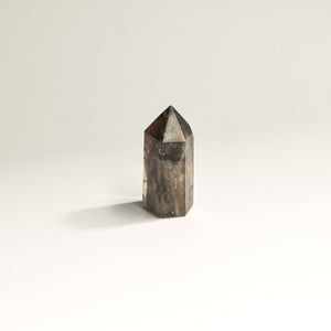 Hematite Phantom Quartz Crystal Tower | Short