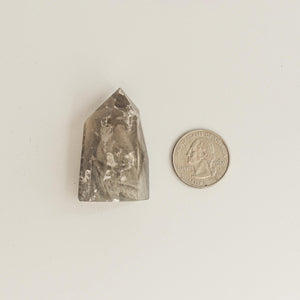 Grey Phantom Quartz Crystal Tower