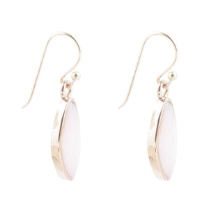 Pink Opal and Bronze Drop Earring
