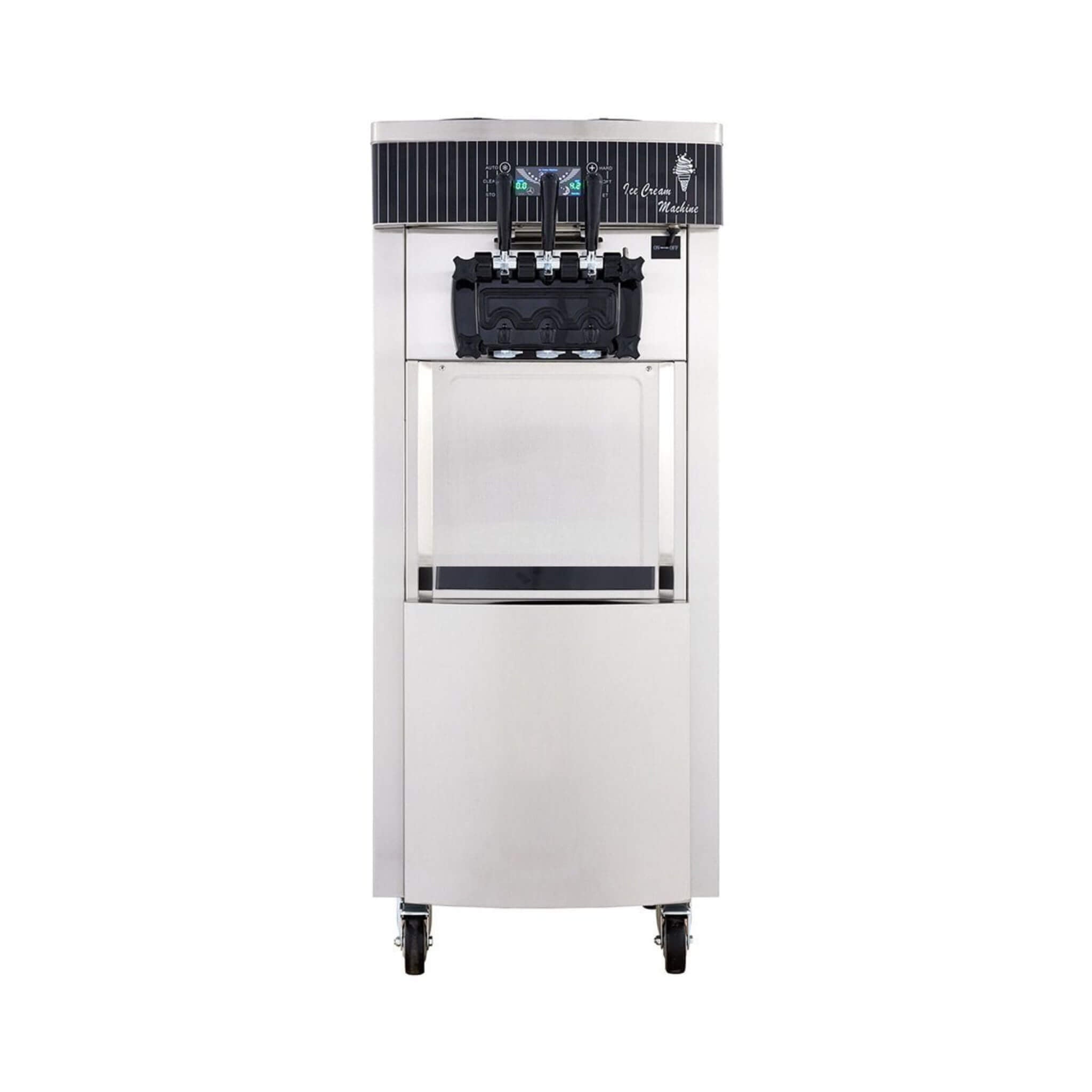 Premium 3-Flavors Commercial Soft Serve Yogurt Ice Cream Machine Maker, 20-28L/H (SAK97524)