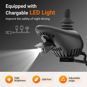 Premium Lightweight Electric Full Reclining Motorized Foldable Wheelchair (SAK91516)