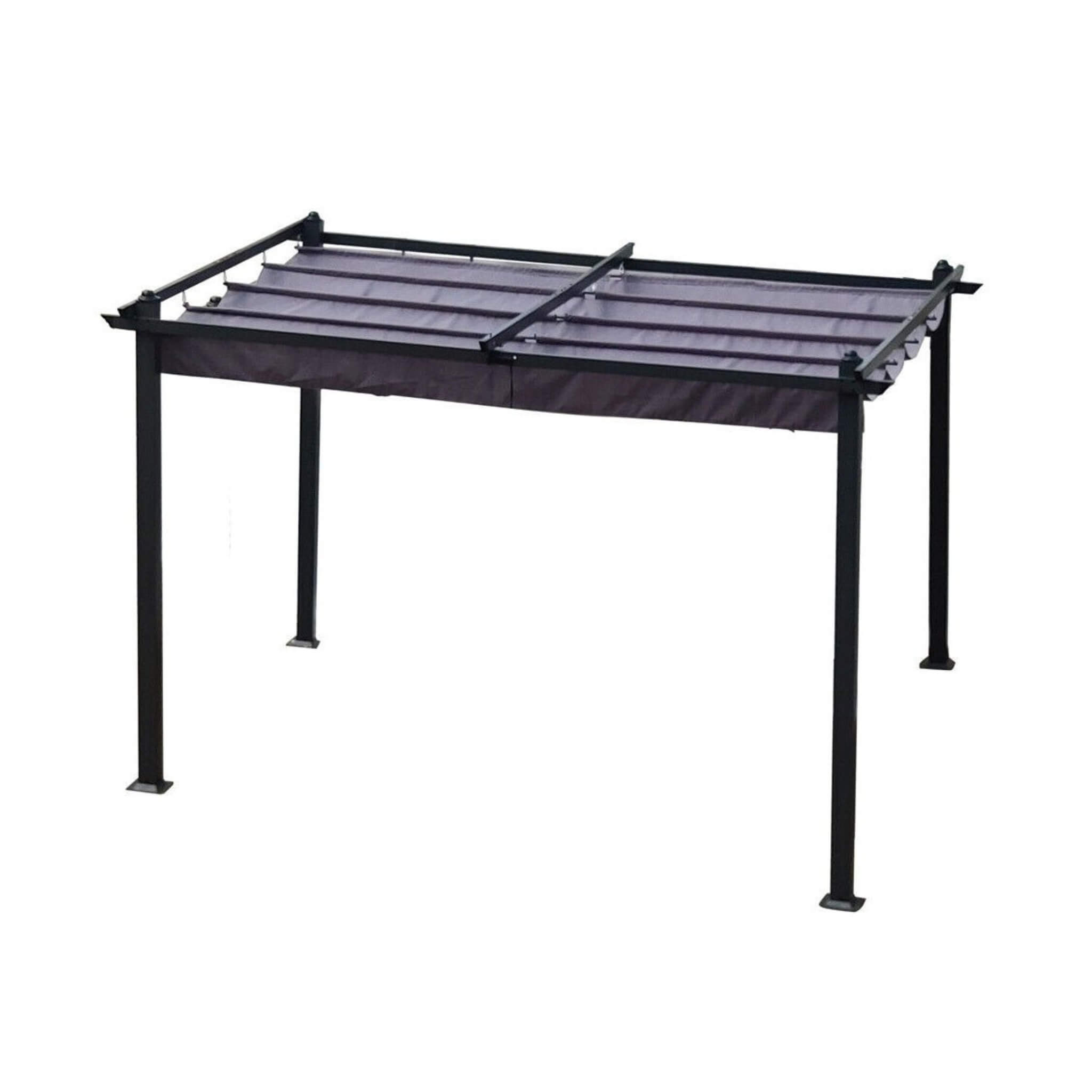 [10x13FT] Premium Outdoor Patio Retractable Pergola With Canopy (SAK01864)